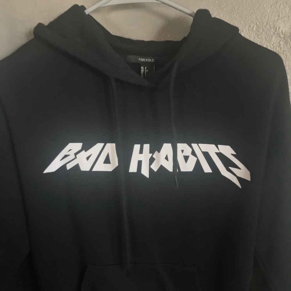 “bad habits” hoodie